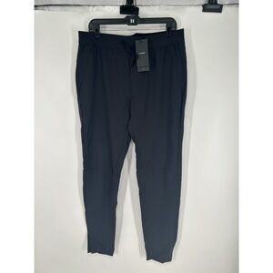 Ten Thousand Interval Pants Men's XL Black Tapered Drawstring Stretch Ankle Zip